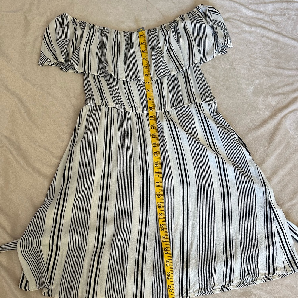 Forever 21 Black and White Striped Dress